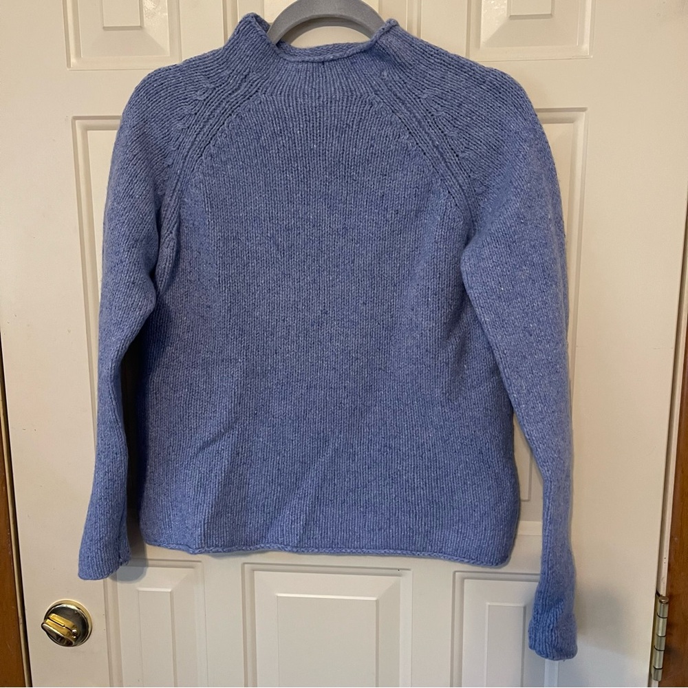 Irelandseye Wool & Silk Blue Sweater